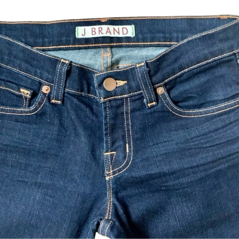 J Brand Noir The Deal Skinny Jeans Dark Blue Women Size 25 ( S)